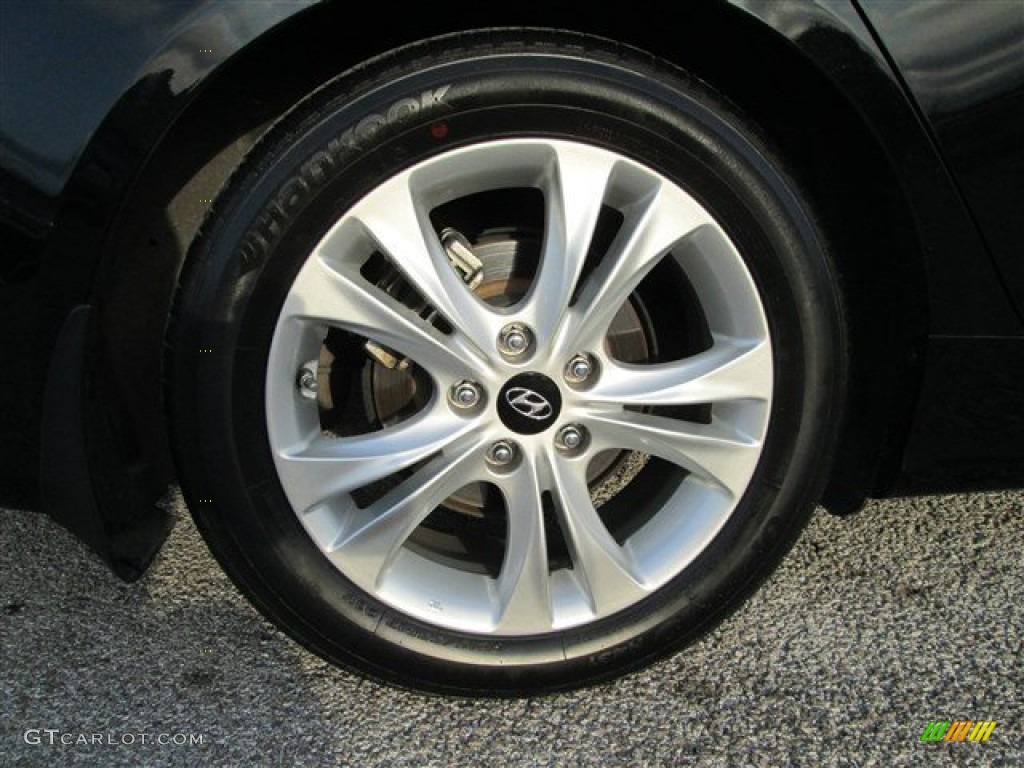 2011 Sonata Limited - Midnight Black / Gray photo #4