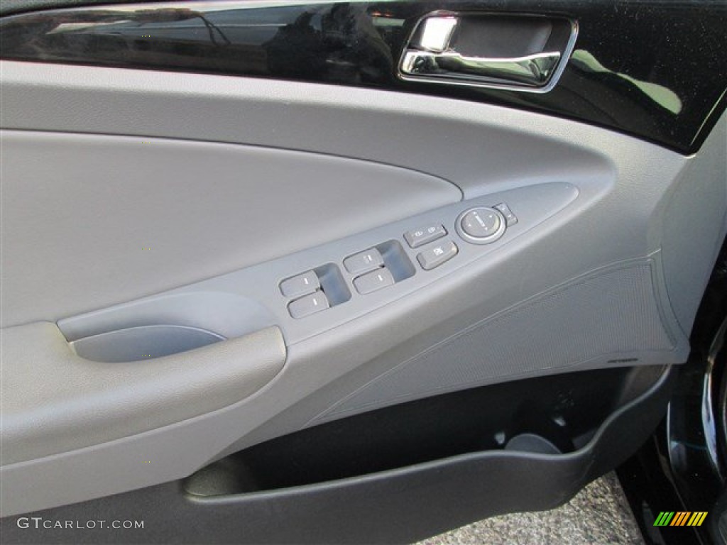 2011 Sonata Limited - Midnight Black / Gray photo #7