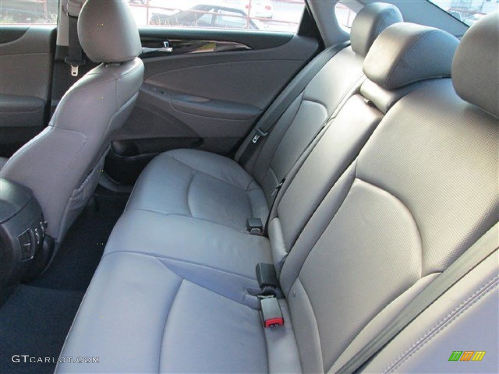 2011 Sonata Limited - Midnight Black / Gray photo #9