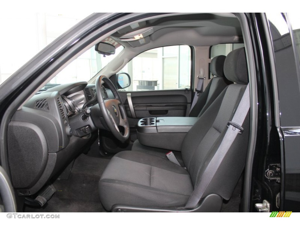 Ebony Interior 2012 Chevrolet Silverado 1500 LT Crew Cab 4x4 Photo #83396683