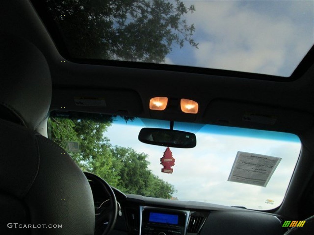 2011 Sonata Limited - Midnight Black / Gray photo #11