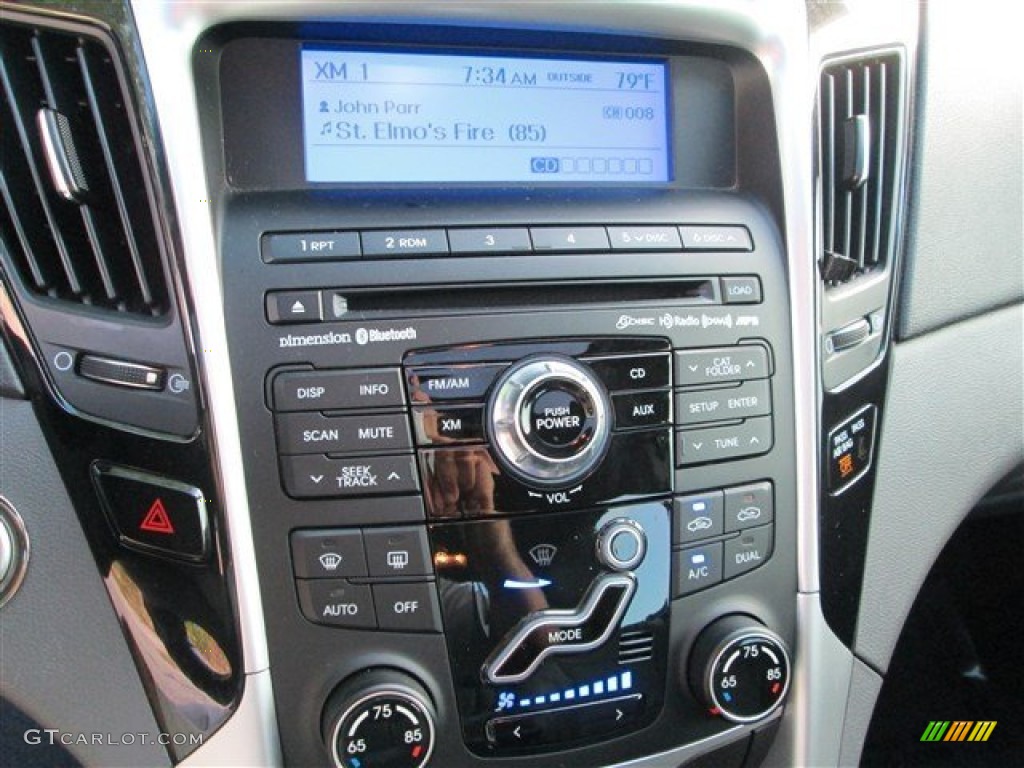 2011 Sonata Limited - Midnight Black / Gray photo #14