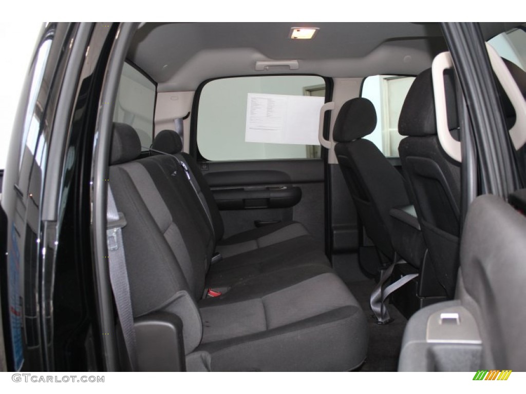 Ebony Interior 2012 Chevrolet Silverado 1500 LT Crew Cab 4x4 Photo #83396827