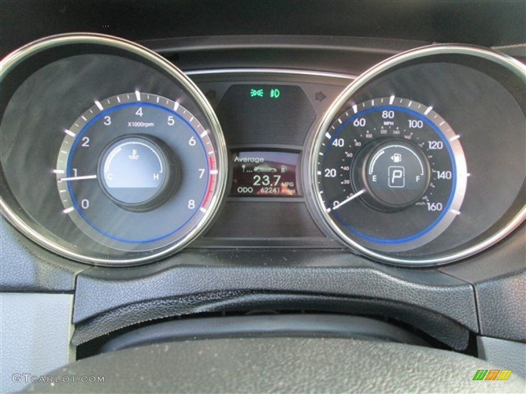 2011 Sonata Limited - Midnight Black / Gray photo #18