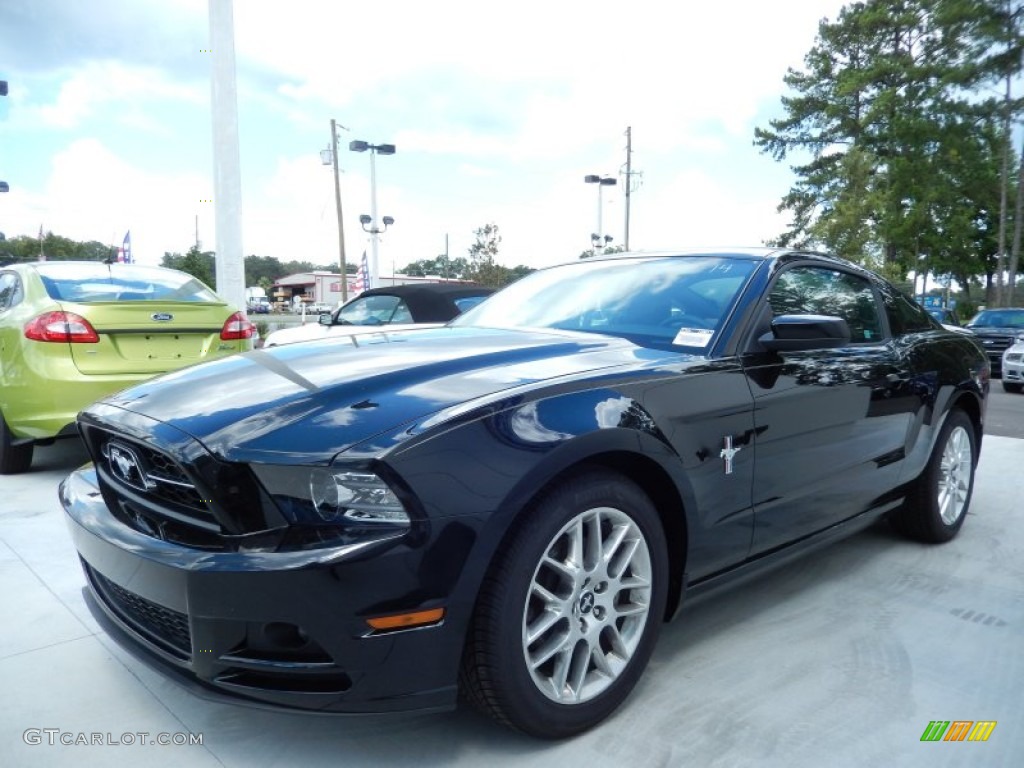 Black 2014 Ford Mustang V6 Premium Coupe Exterior Photo #83397232