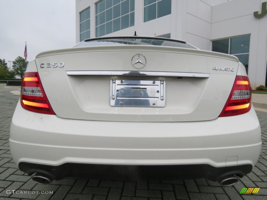 2012 C 350 Coupe 4Matic - Arctic White / Black photo #4