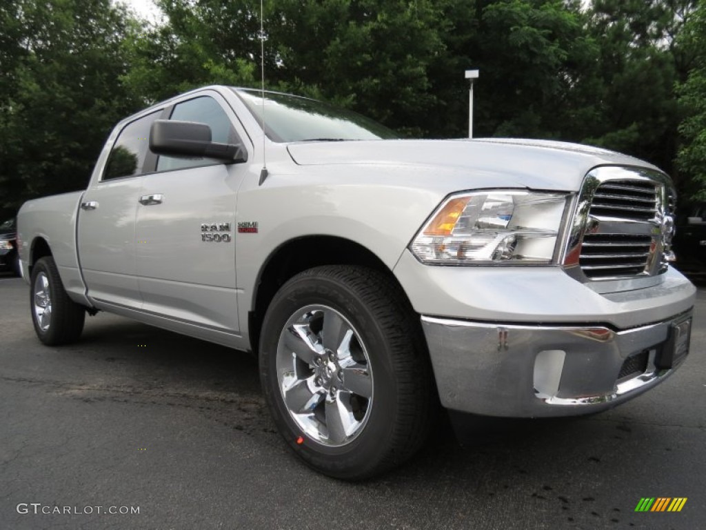 2013 1500 Big Horn Crew Cab - Bright Silver Metallic / Black/Diesel Gray photo #4