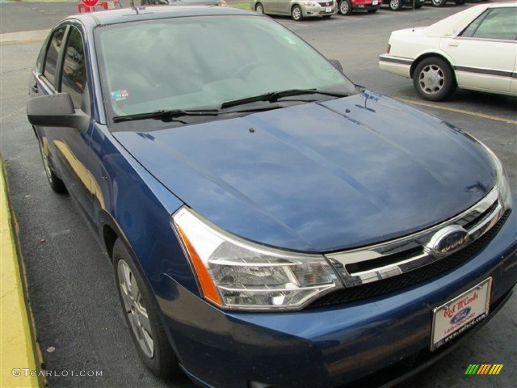 2009 Focus S Sedan - Vista Blue Metallic / Medium Stone photo #1