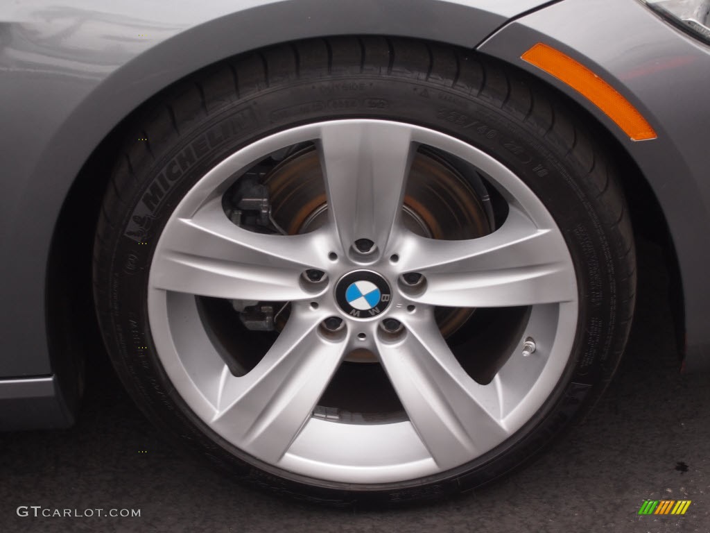 2011 3 Series 328i Coupe - Space Gray Metallic / Black photo #2