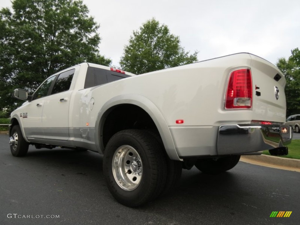Bright White 2013 Ram 3500 Laramie Crew Cab 4x4 Dually Exterior Photo #83400307
