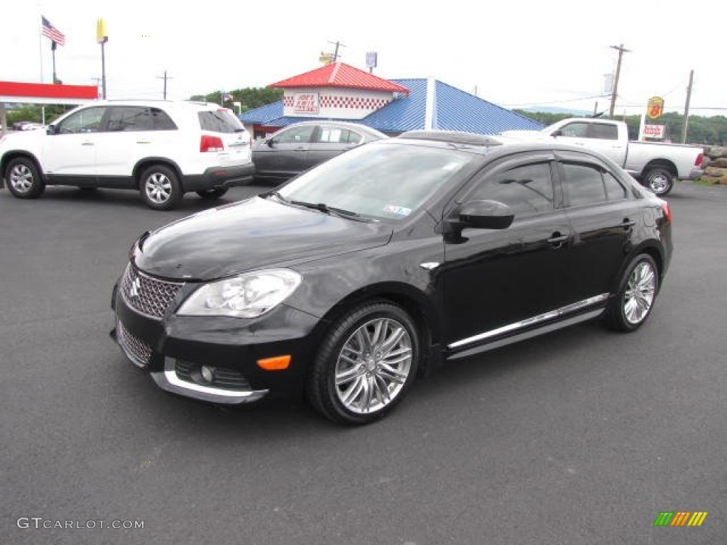Black Pearl Metallic 2012 Suzuki Kizashi Sport SLS AWD Exterior Photo #83400328