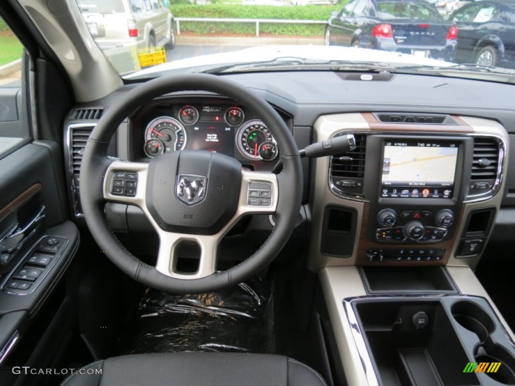 2013 Ram 3500 Laramie Crew Cab 4x4 Dually Black Dashboard Photo #83400481