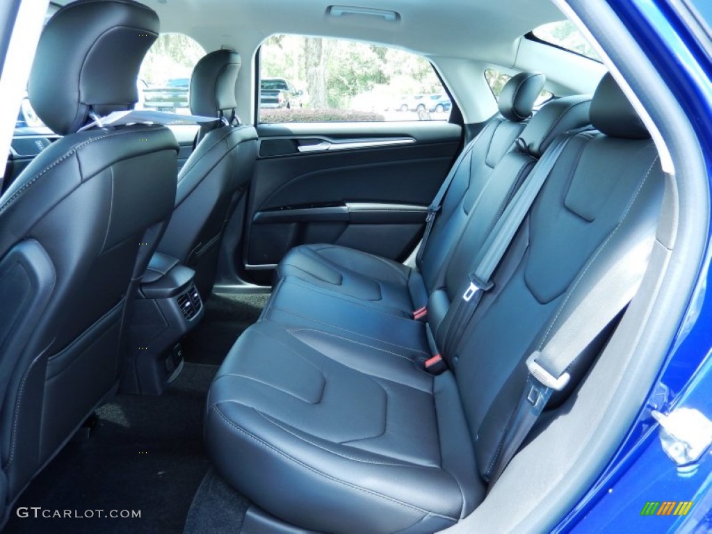 2013 Ford Fusion Hybrid Titanium Rear Seat Photo #83400952