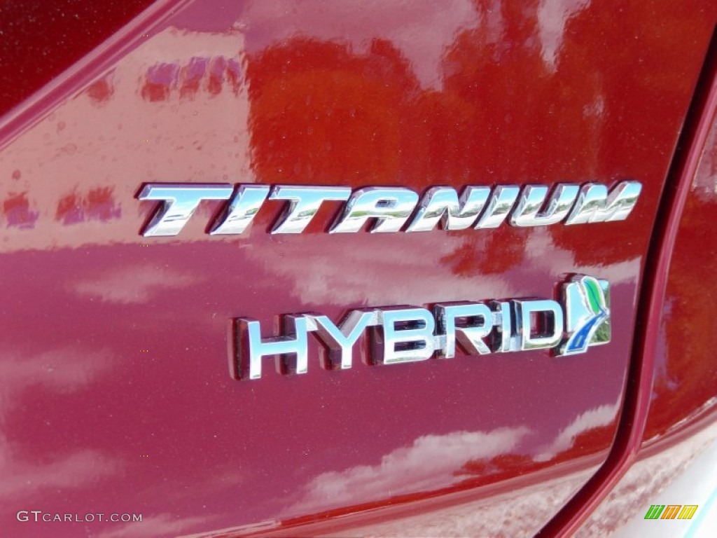 2013 Fusion Hybrid Titanium - Ruby Red Metallic / Charcoal Black photo #5