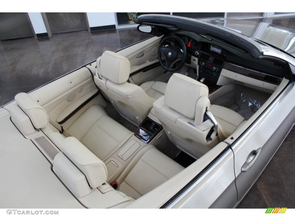 Cream Beige Interior 2008 BMW 3 Series 328i Convertible Photo #83401981