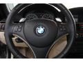 Cream Beige 2008 BMW 3 Series 328i Convertible Steering Wheel