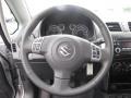 2012 Suzuki SX4 Black Interior Steering Wheel Photo