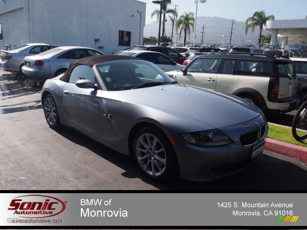 2007 Z4 3.0i Roadster - Silver Grey Metallic / Black photo #1