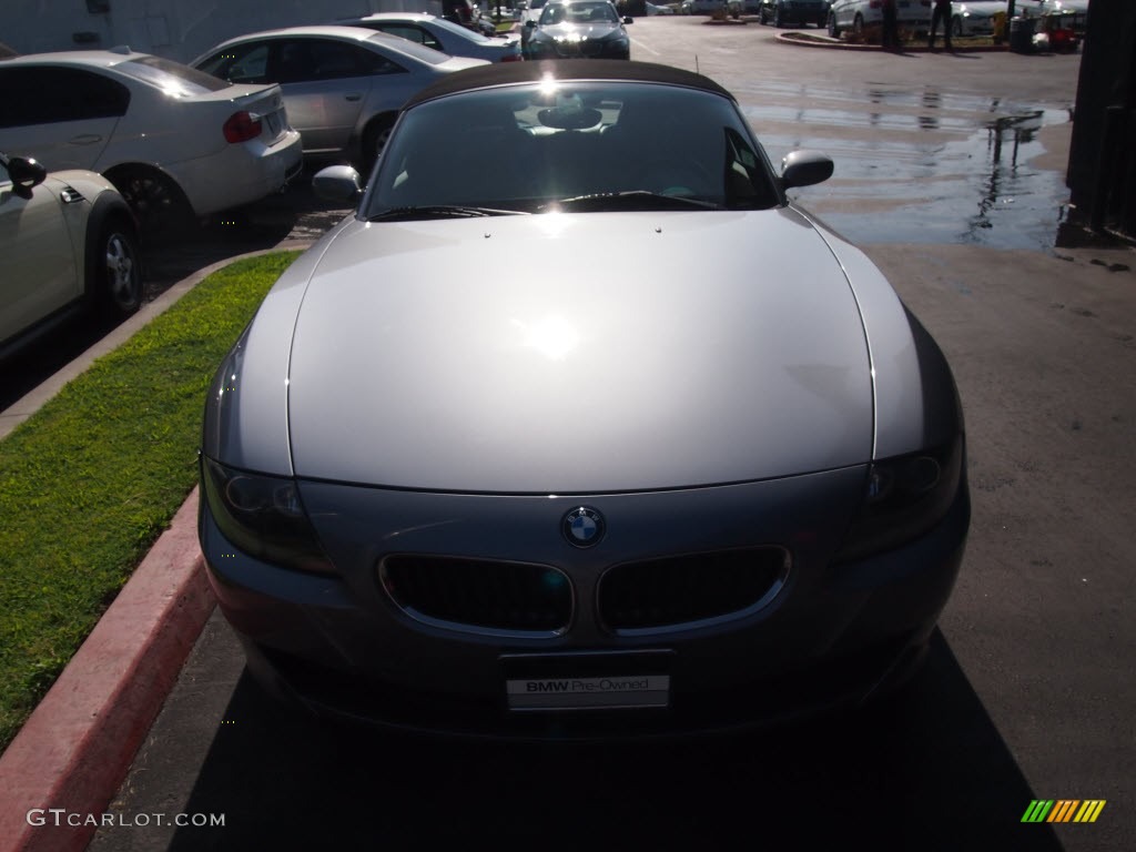 2007 Z4 3.0i Roadster - Silver Grey Metallic / Black photo #2