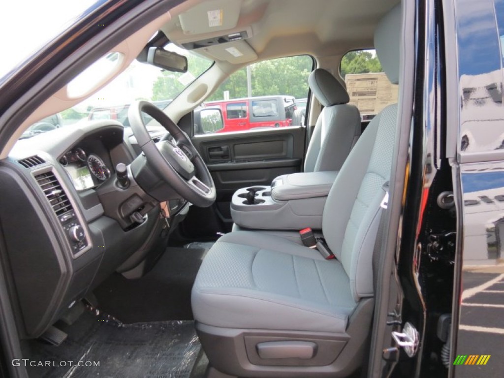 Black/Diesel Gray Interior 2013 Ram 1500 Black Express Quad Cab Photo #83405023