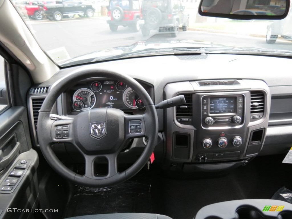 2013 Ram 1500 Black Express Quad Cab Black/Diesel Gray Dashboard Photo #83405089