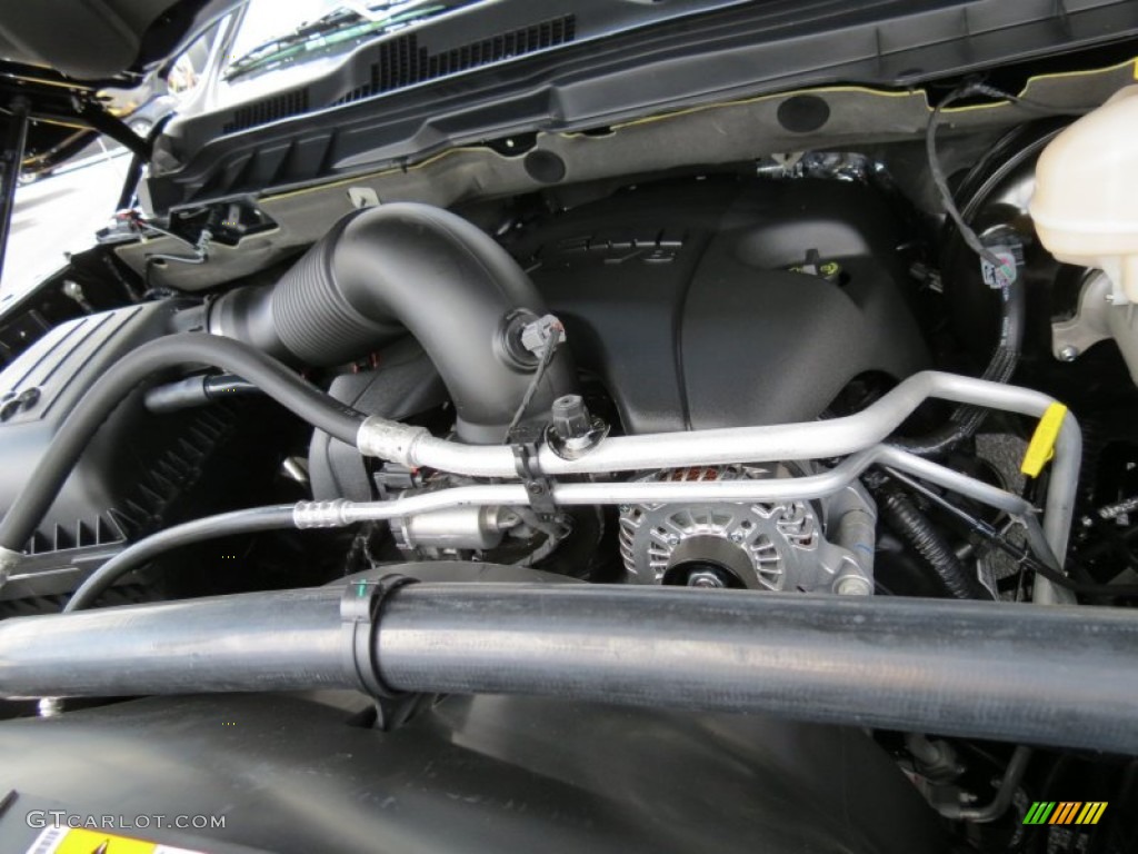 2013 Ram 1500 Black Express Quad Cab 5.7 Liter HEMI OHV 16-Valve VVT MDS V8 Engine Photo #83405119