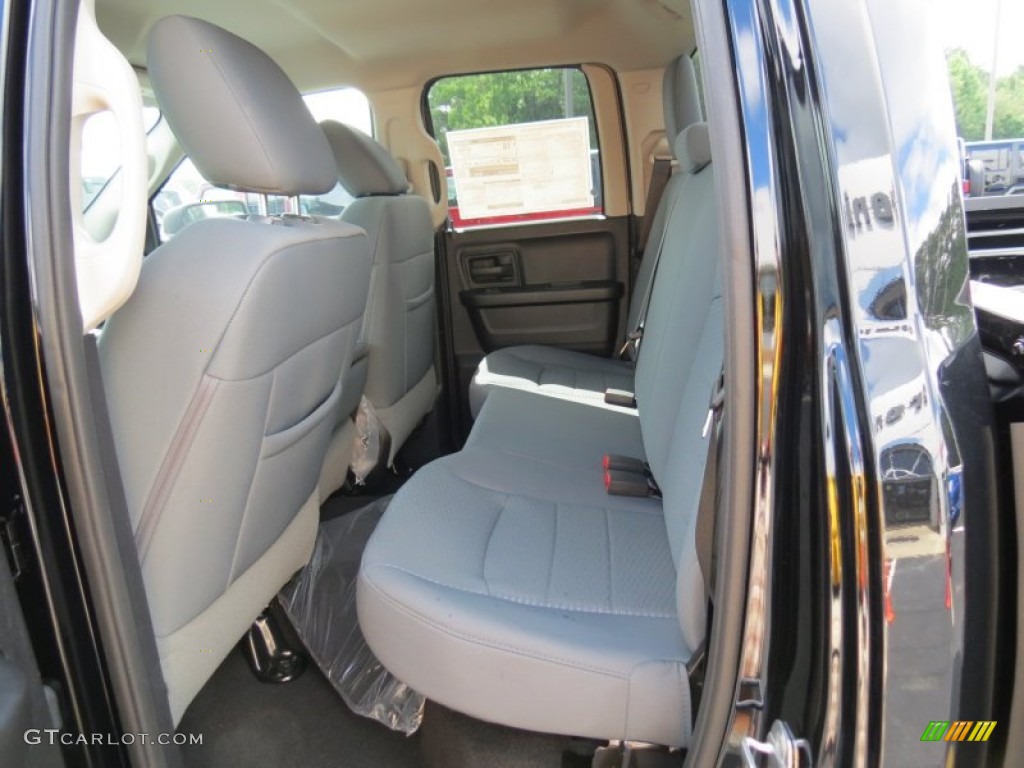 2013 Ram 1500 Black Express Quad Cab Rear Seat Photo #83405476