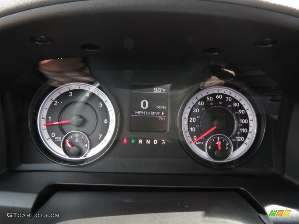 2013 Ram 1500 Black Express Quad Cab Gauges Photos