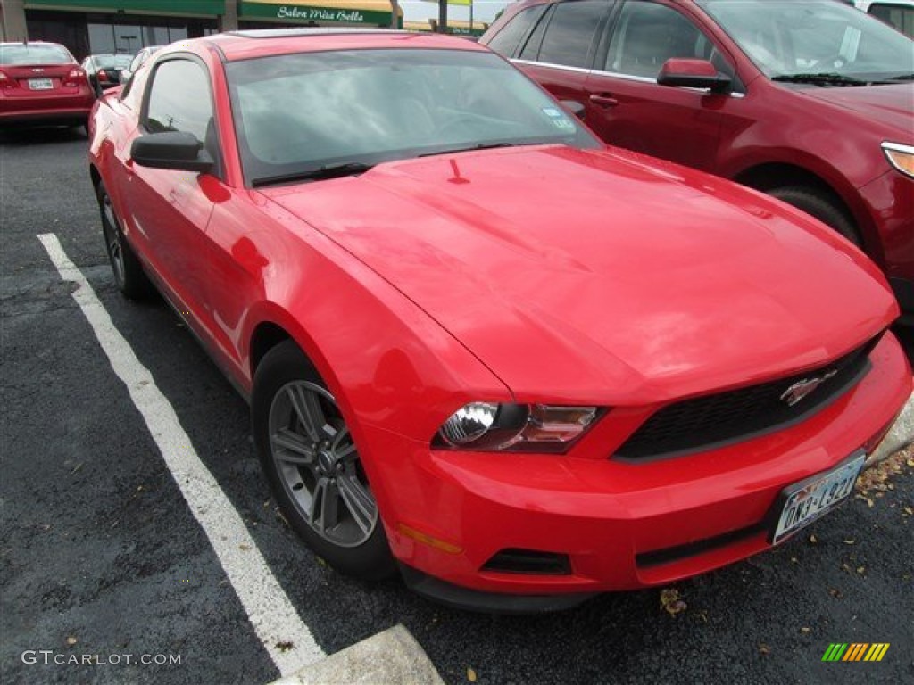 2011 Mustang V6 Premium Coupe - Race Red / Charcoal Black photo #1