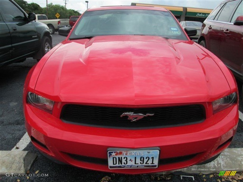 2011 Mustang V6 Premium Coupe - Race Red / Charcoal Black photo #2