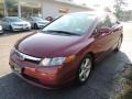 2007 Tango Red Pearl Honda Civic EX Sedan  photo #3