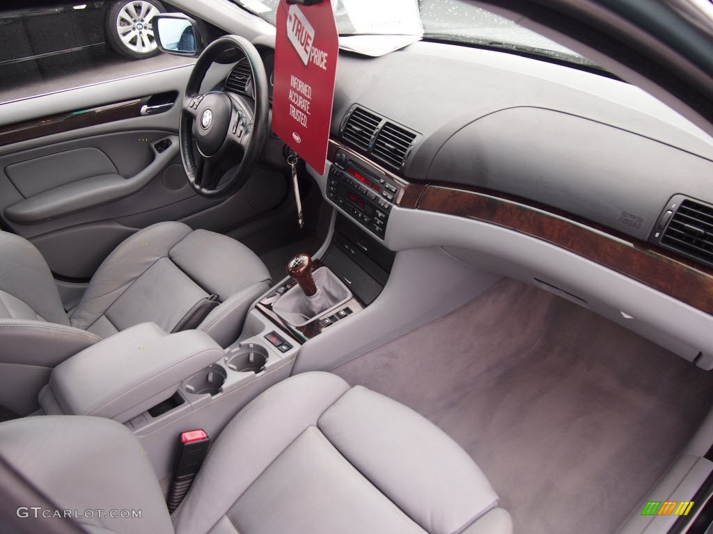 2002 3 Series 330i Sedan - Grey Green Metallic / Grey photo #4