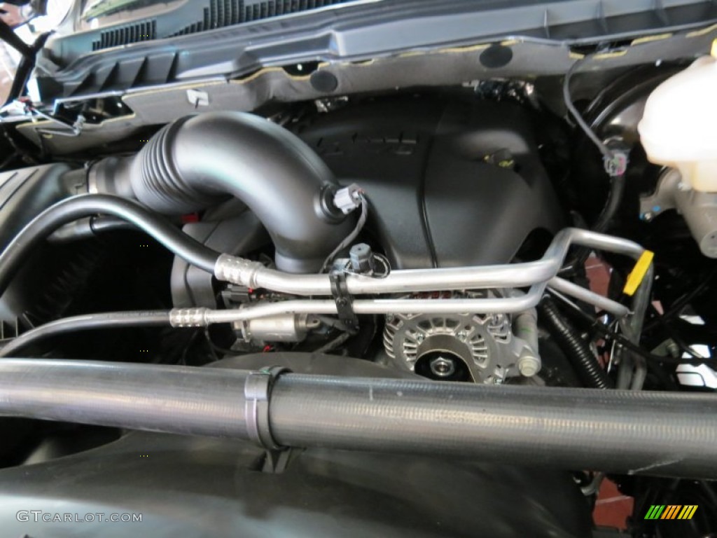 2013 Ram 1500 Black Express Crew Cab Engine Photos