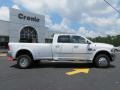 Bright White - 3500 Laramie Longhorn Crew Cab 4x4 Dually Photo No. 8