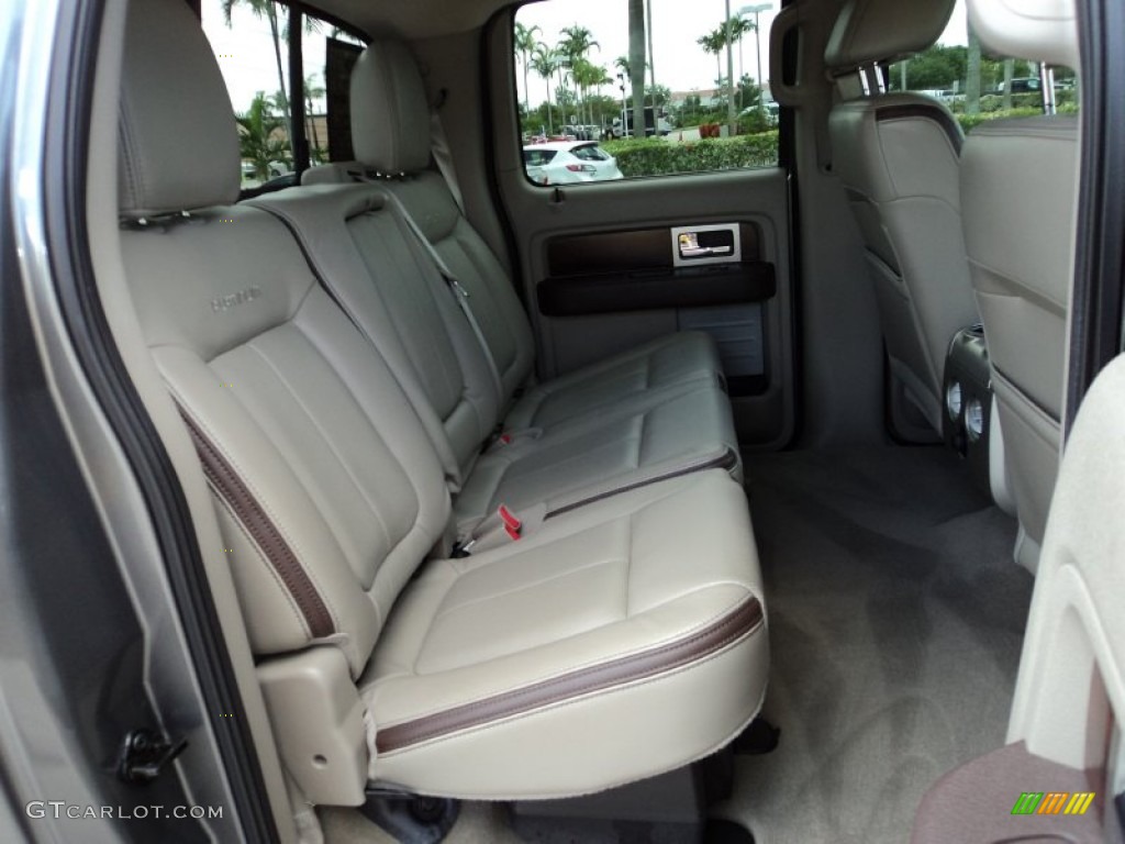 Medium Stone Leather/Sienna Brown Interior 2010 Ford F150 Platinum SuperCrew 4x4 Photo #83406940