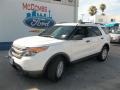 2014 Oxford White Ford Explorer FWD  photo #1