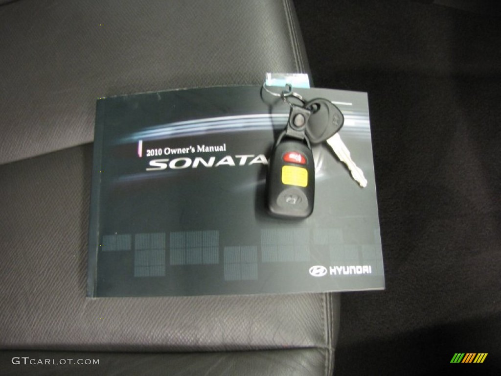 2010 Sonata Limited V6 - Ebony Black / Cocoa photo #29