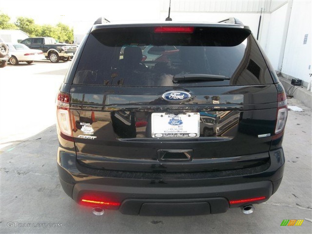 2014 Explorer Sport 4WD - Tuxedo Black / Sport Charcoal Black photo #3