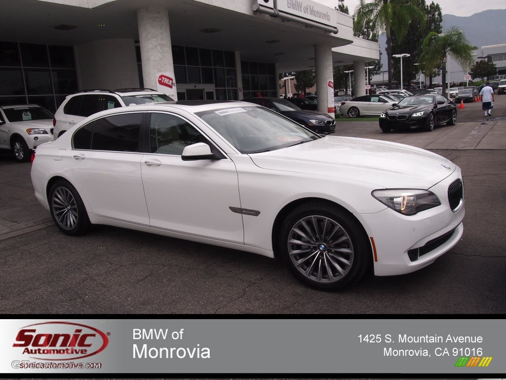 2011 7 Series 740Li Sedan - Mineral White Metallic / Oyster/Black Nappa Leather photo #1