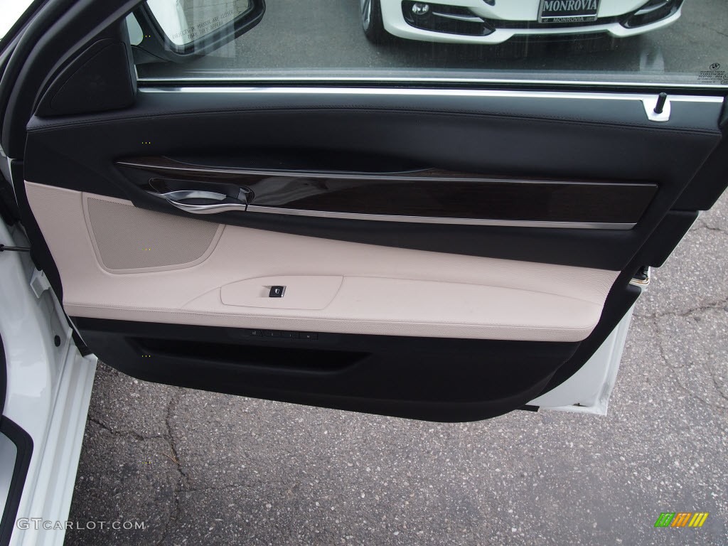 2011 7 Series 740Li Sedan - Mineral White Metallic / Oyster/Black Nappa Leather photo #3