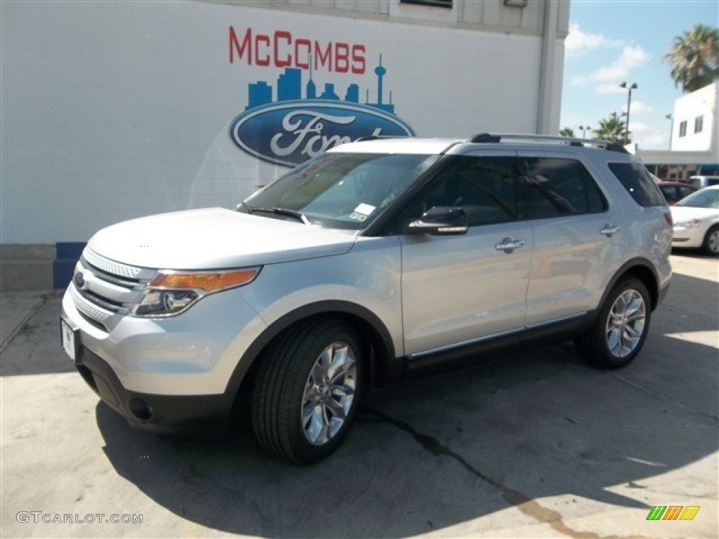 2014 Explorer XLT - Ingot Silver / Medium Light Stone photo #1