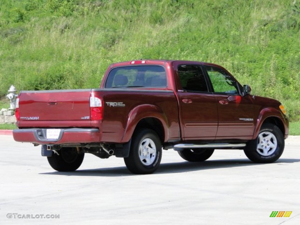2004 Tundra Limited Double Cab - Salsa Red Pearl / Light Charcoal photo #2