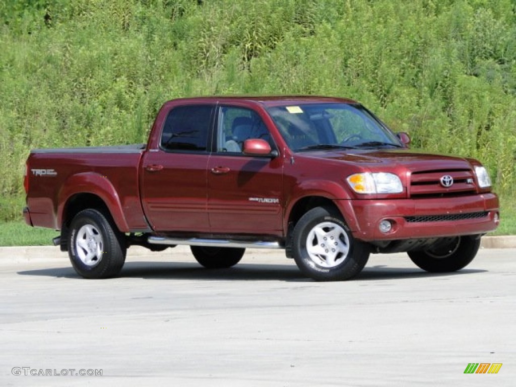2004 Tundra Limited Double Cab - Salsa Red Pearl / Light Charcoal photo #4