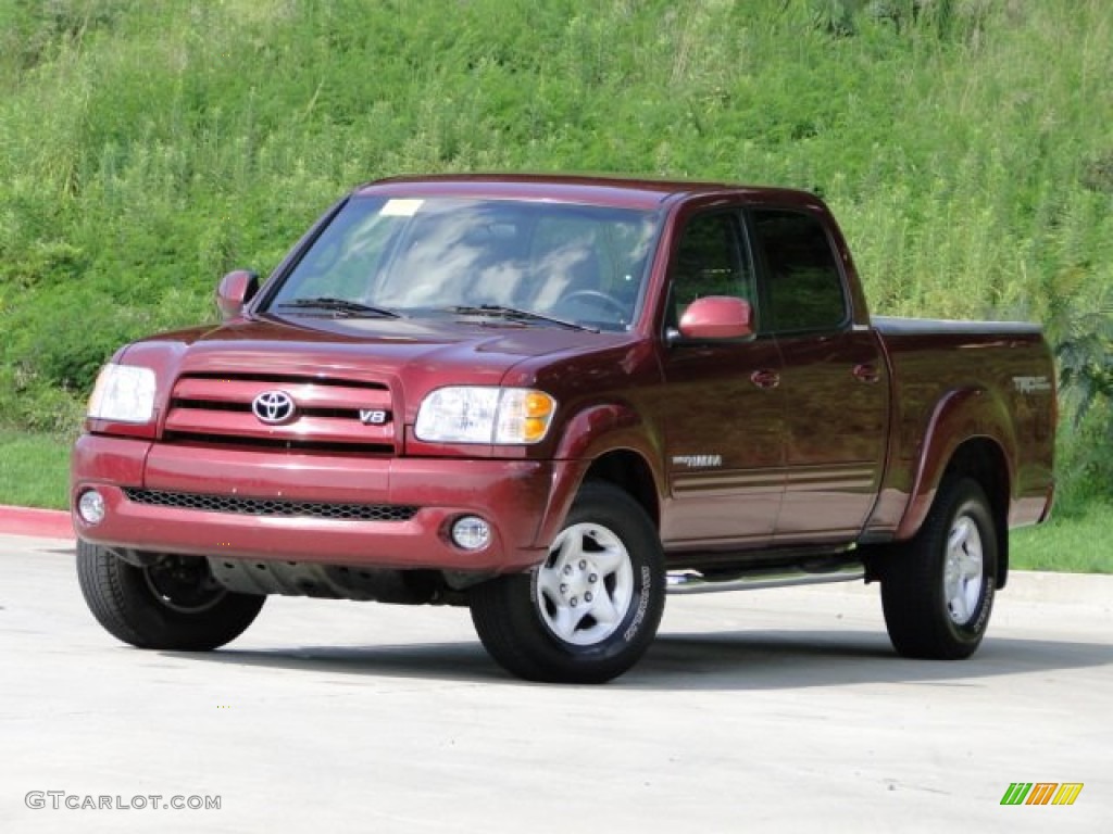 2004 Tundra Limited Double Cab - Salsa Red Pearl / Light Charcoal photo #5