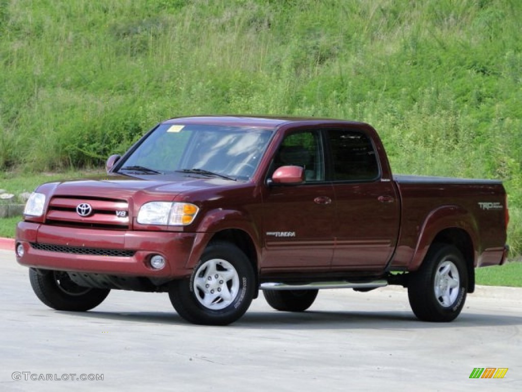 2004 Tundra Limited Double Cab - Salsa Red Pearl / Light Charcoal photo #6