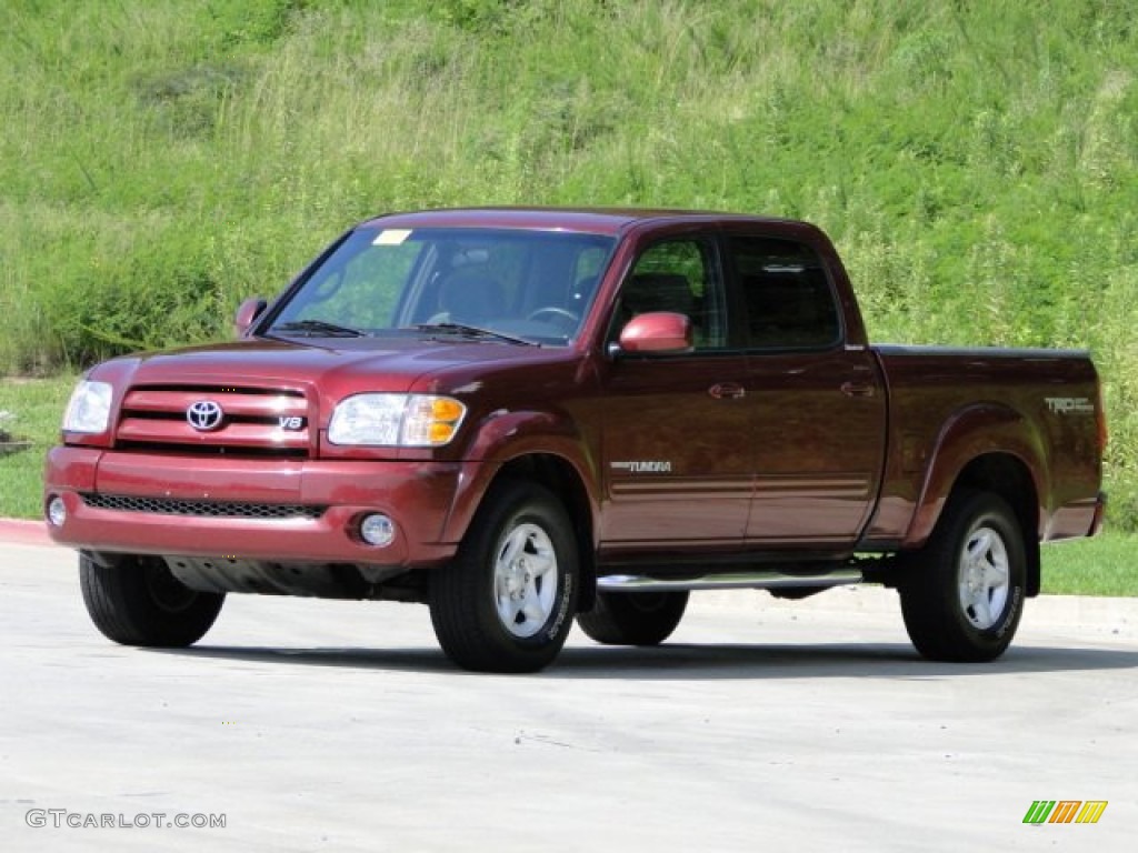 2004 Tundra Limited Double Cab - Salsa Red Pearl / Light Charcoal photo #7