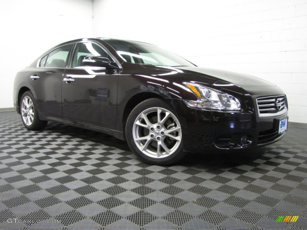 2012 Maxima 3.5 SV - Crimson Black / Charcoal photo #1