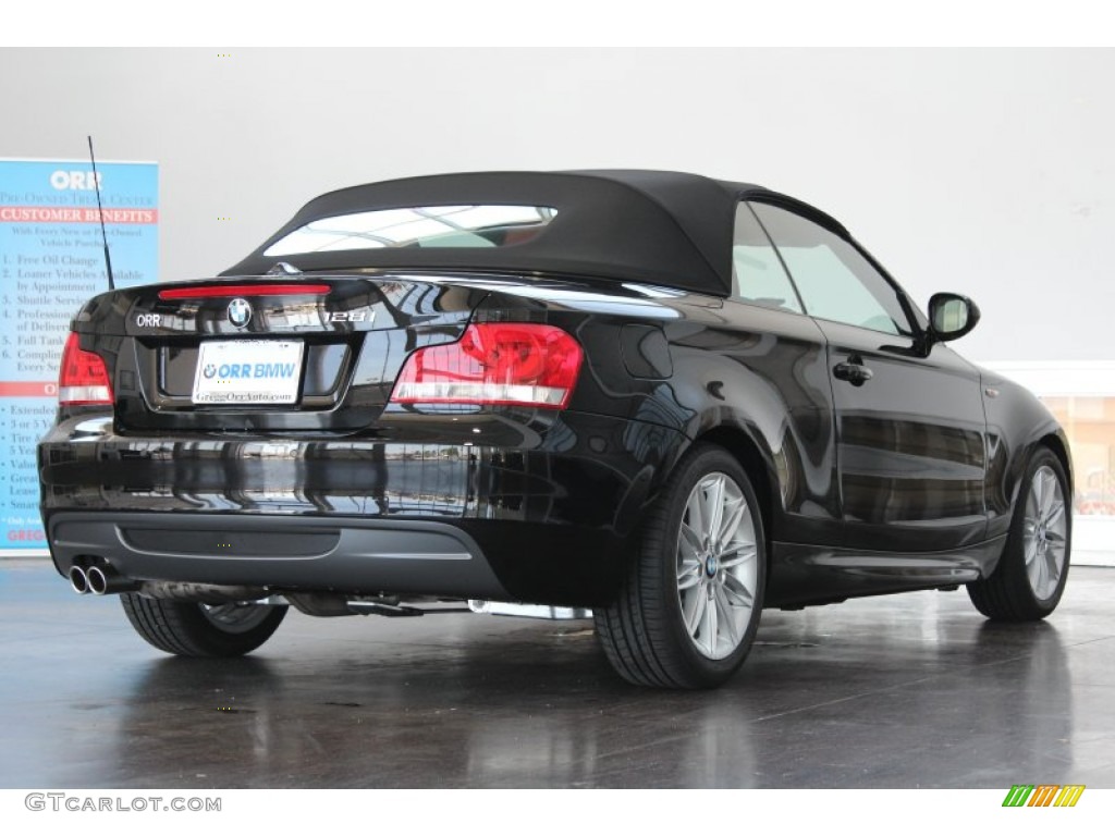 2013 1 Series 128i Convertible - Jet Black / Coral Red photo #4