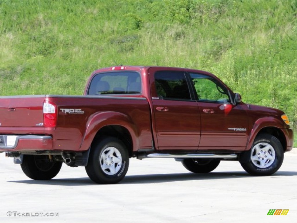 2004 Tundra Limited Double Cab - Salsa Red Pearl / Light Charcoal photo #24