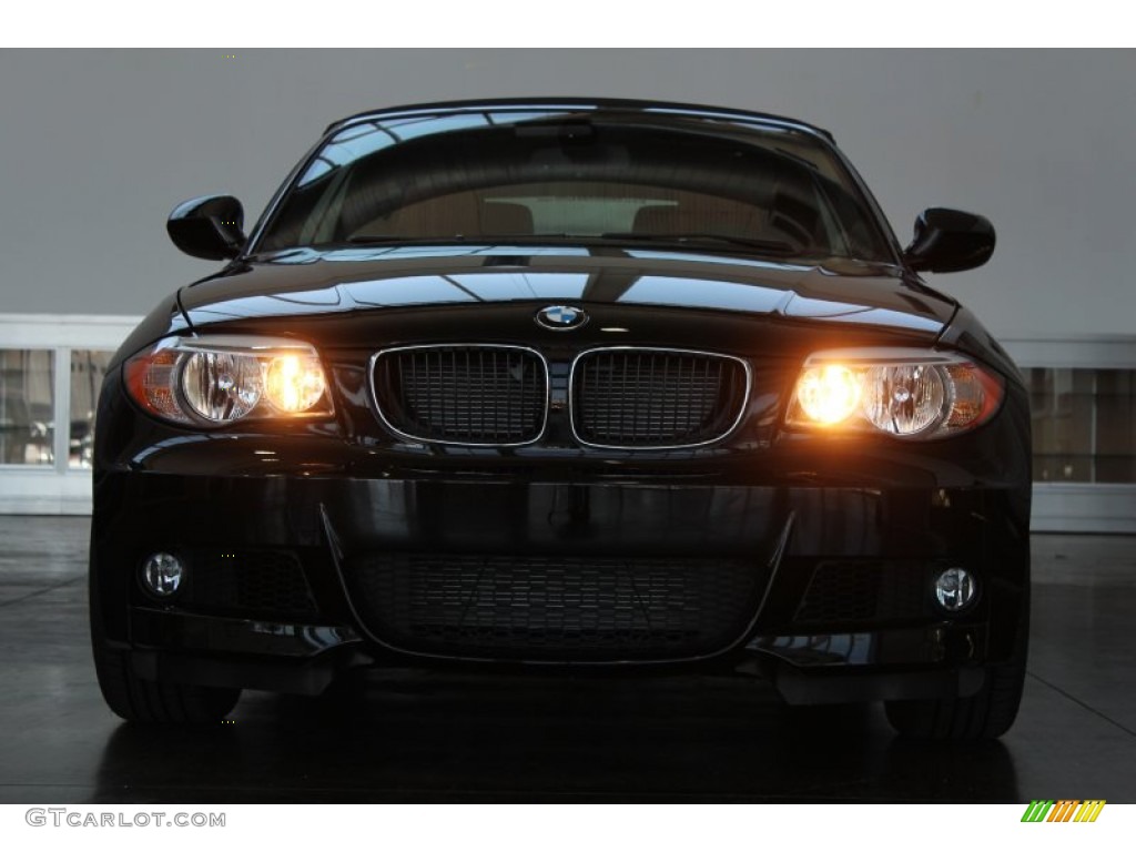 2013 1 Series 128i Convertible - Jet Black / Coral Red photo #8